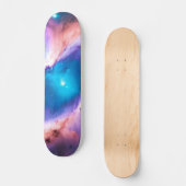 Paarse Blauwgroen galaxy Nebula Dream #1 Skateboar Skateboard (Voorkant)