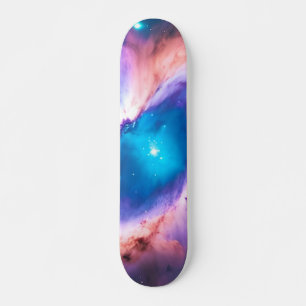 Paarse Blauwgroen galaxy Nebula Dream #1 Skateboar Skateboard