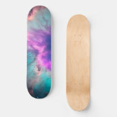 Paarse Blauwgroen galaxy Nebula Dream #1 Skateboard (Voorkant)