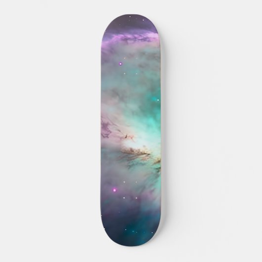 Paarse Blauwgroen galaxy Nebula Dream #1 Skateboard (Voorkant)