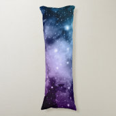 Paarse Blauwgroen galaxy Nebula Dream #2 Lichaamskussen (Voorkant Verticaal)