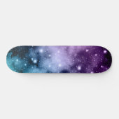 Paarse Blauwgroen galaxy Nebula Dream #2 Skateboard (Horizontaal)
