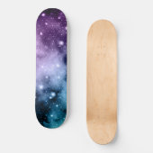 Paarse Blauwgroen galaxy Nebula Dream #2 Skateboard (Voorkant)