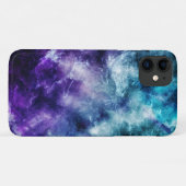 Paarse Blauwgroen Galaxy Nebula Marble Dream #1 Case-Mate iPhone Case (Achterkant (horizontaal))