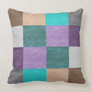 Paarse Blauwgroen turquoise Modern Decorative Larg Kussen