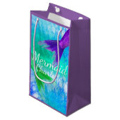 Paarse & Blauwgroen Zeemeermin Staarten en Schalen Klein Cadeauzakje (Voorkant Gekanteld)