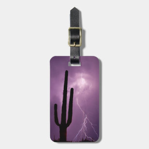 Paarse bliksem en cactus, AZ Bagagelabel