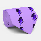 Paarse bliksem Thunder Bolt Stropdas (Opgerold)