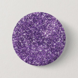 Paarse bling knop ronde button 5,7 cm