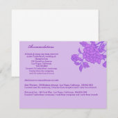 Paarse Bloem Aangepaste Enclosure Kaarten (Voorkant / Achterkant)