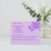 Paarse Bloem Aangepaste Enclosure Kaarten (Staand voorkant)