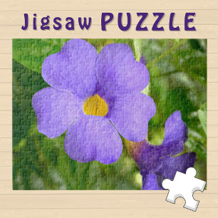 Paarse Bloem bloeiende esthetische Foto -  Legpuzzel