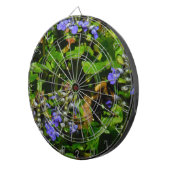 Paarse Bloem en Bumble Bee Dartbord (Voorkant Rechts)