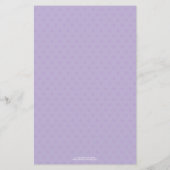 Paarse Bloem Fee Baby Shower Bingo Spel (Achterkant)