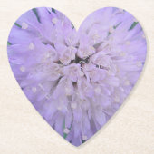 Paarse bloem kartonnen onderzetters (Voorkant)