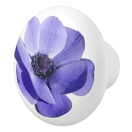 Paarse Bloem Ladeschrank Knop Trekker (Rechts)