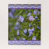 Paarse bloem legpuzzel (Verticaal)