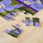 Paarse bloem legpuzzel (Zijkant)