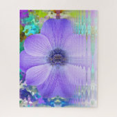 Paarse Bloem Legpuzzel (Verticaal)
