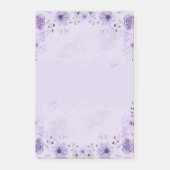 Paarse bloem post-it® notes (Voorkant)