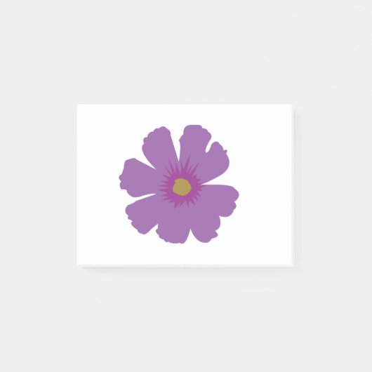 Paarse Bloem Post-it® Notes (Voorkant)