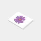 Paarse Bloem Post-it® Notes (Schuin)