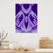 Paarse bloem poster (Keuken)