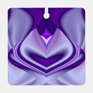 Paarse Bloem Regenboog Dromen Metalen Ornament