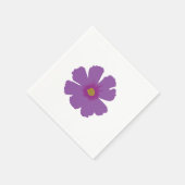 Paarse bloem servet (Hoek)