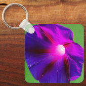Paarse Bloem Sleutelhanger (Voorkant)
