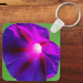 Paarse Bloem Sleutelhanger (Achterkant)