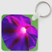 Paarse Bloem Sleutelhanger (Achterkant)