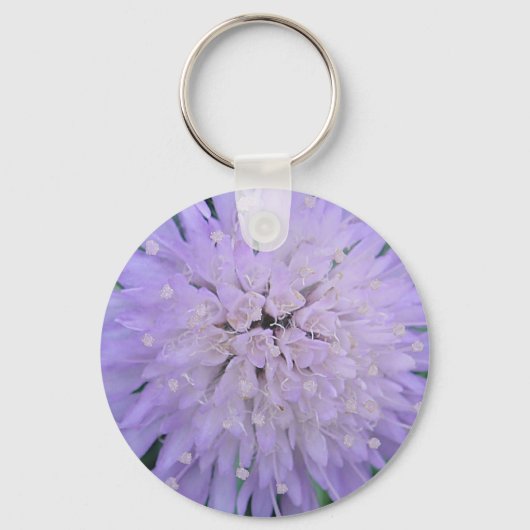 Paarse bloem sleutelhanger (Voorkant)