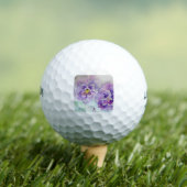 Paarse bloem Waterverf Golfballen (Insitu Shirt)