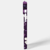 Paarse bloemblaadjespatroon Case-Mate iPhone case (Achterkant / Links)