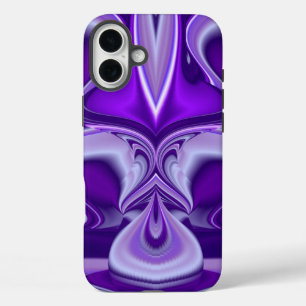 Paarse bloemdromen iPhone 16 plus hoesje