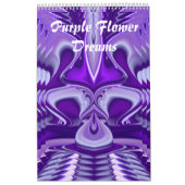 Paarse bloemdromen kalender (Hoes)
