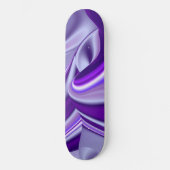 Paarse bloemdromen skateboard (Voorkant)