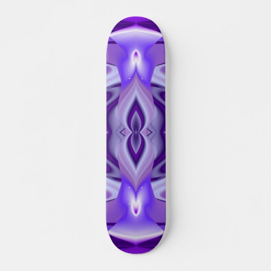 Paarse bloemdromen skateboard (Voorkant)