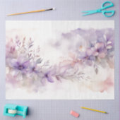 Paarse Bloemen 18b Decoupage Tissuepapier (Craft)