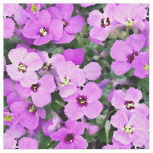  Paarse Bloemen Abstracte Bloemen Stof