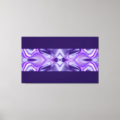 Paarse bloemen, Abstracte Fantastische regenboogku Canvas Afdruk (Voorkant)