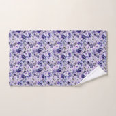 Paarse Bloemen Badhanddoeken Bad Handdoek (Handdoek)