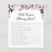 Paarse bloemen bladeren die mama games kent (Voorkant)