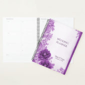Paarse bloemen bloeien planner (Display)