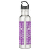 Paarse bloemen bloeien waterfles waterfles (Achterkant)