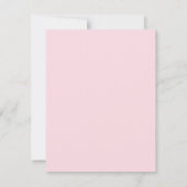 Paarse Bloemen Blush Elegant Bruiloft Save the Dat Aankondiging (Achterkant)