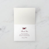 Paarse Bloemen Dank u kaarten (Binnen)