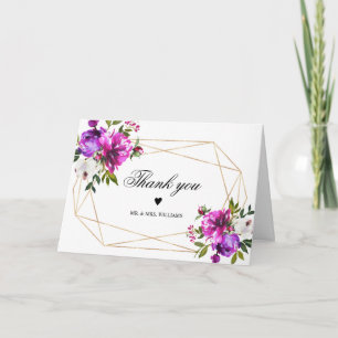 Paarse bloemen en groene bladeren kaart