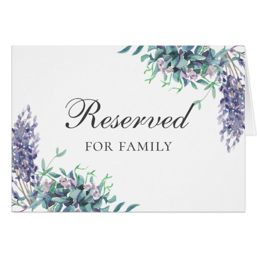 Paarse bloemen huwelijk. Bloemen gereserveerd teke (Voorkant Horizontaal)